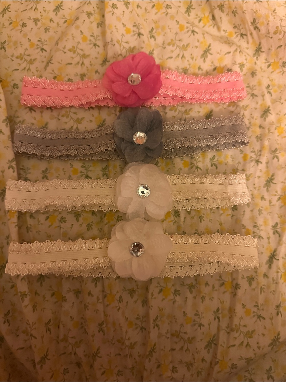 Baby Girls Lace Flower Headbands